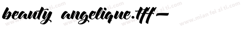 beauty angelique.tff字体转换